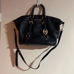Navy Michael Kors Purse with straps